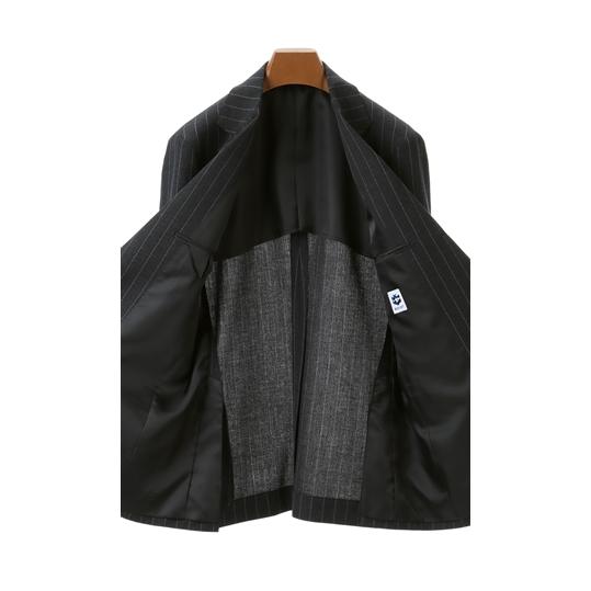 AOYAMA 【洋服の青山】スーツ メンズ スリム 春夏用 グレー ストライプ