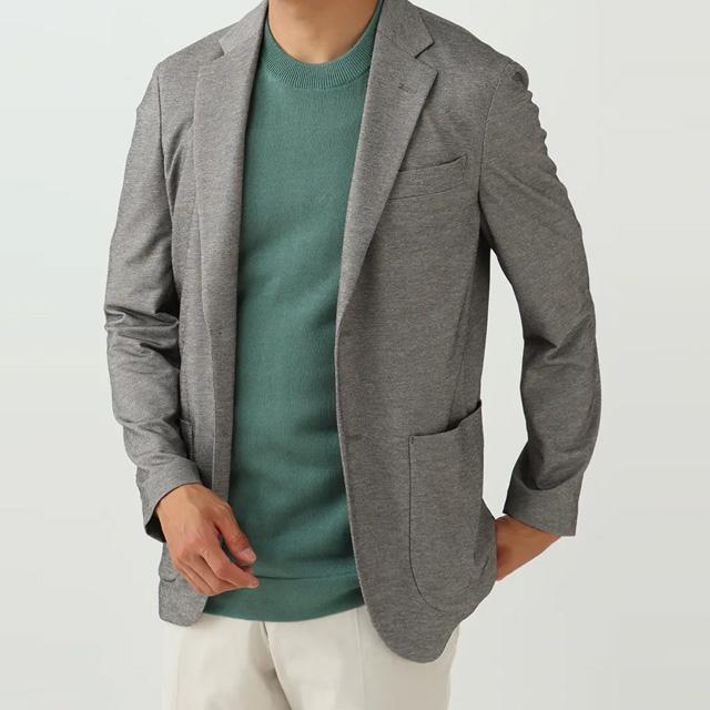 AOYAMA 【洋服の青山】 ジャケット メンズ 春夏用 グレー系