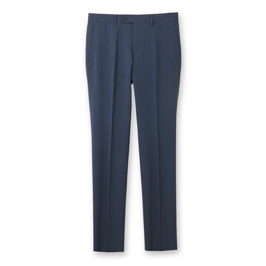 AOYAMA 【洋服の青山】春夏 ブルー スタイリッシュスラックス