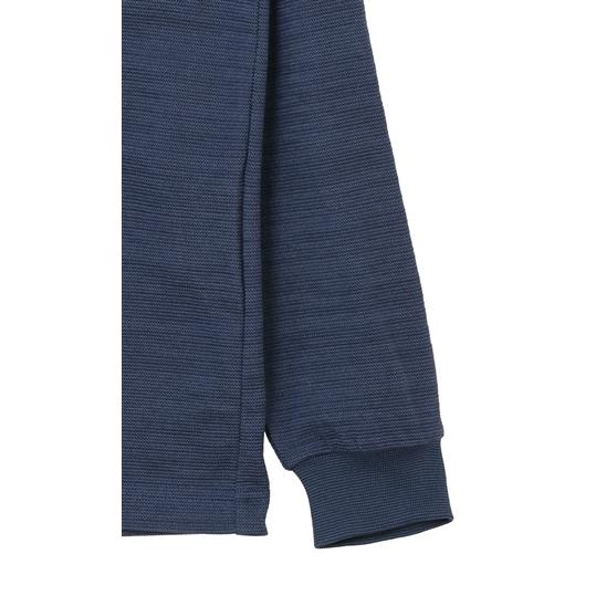 AOYAMA 【洋服の青山】通気性 ポロシャツ メンズ 長袖 ネイビー