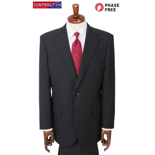【洋服の青山】スーツ メンズ オールシーズン用 春夏 秋冬用 ブネイビー系 スタンダードスーツ【CONTROLα】ウォッシャブル 洗える ストレッチ すぐ乾く 消臭の画像