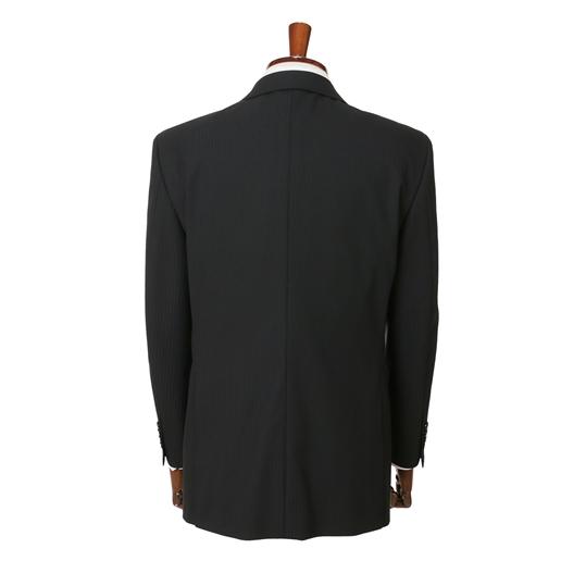 【洋服の青山】スーツ メンズ オールシーズン用 春夏 秋冬用 ブラック系 黒 スタンダードスーツ【CONTROLα】 ウォッシャブル 洗える ストレッチ すぐ乾くの画像