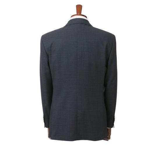 【洋服の青山】ウール100% プレミアム スーツ メンズ ゆったり 春夏 秋冬 ネイビー 紺 2ボタン 背抜き サイドベンツ ワンタック ビジネス 会議 会食 フォーマルの画像