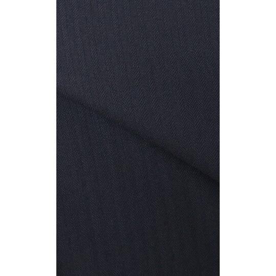 【洋服の青山】ウール100％ スーツ メンズ スリム 春夏 秋冬 オールシーズン ネイビー 紺 ストライプ プレミアム 2ボタン 背抜き 本切羽 重ねボタン ノータックの画像