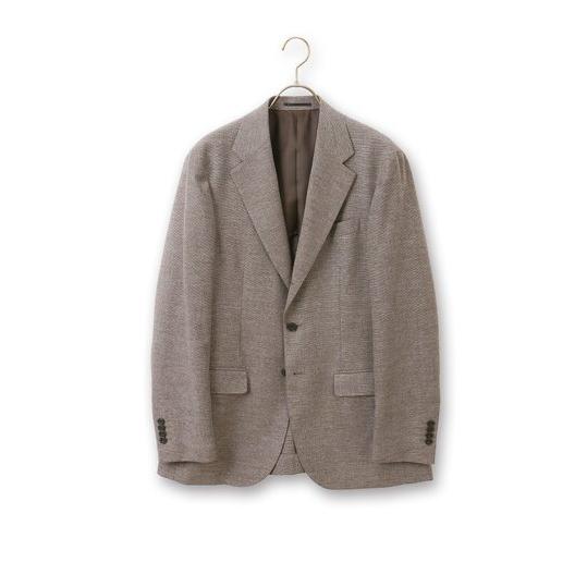 BEAMS F テーラードジャケット グレー 50 段返り3ボタン 背抜き AOYAMA 【洋服の青山】 尾張匠布 テーラードジャケット メンズ スリム