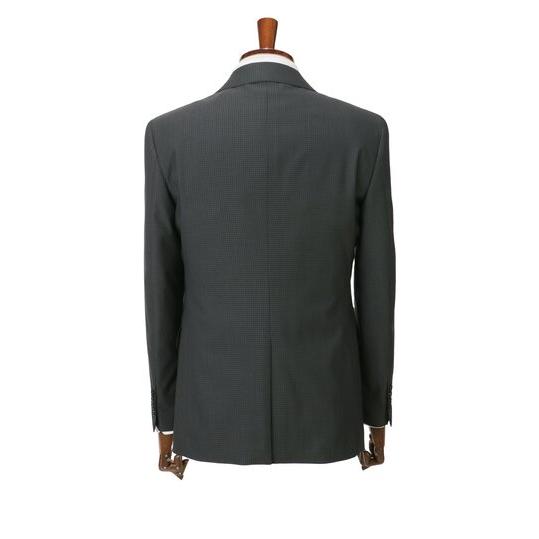 【洋服の青山】グレー系 メンズ スーツ ベスト付き 三つ揃いスーツ ベスト ビジネス オフィス カジュアル ビジカジ 春夏 秋冬 スリム 千鳥格子 ジレベスト付きの画像