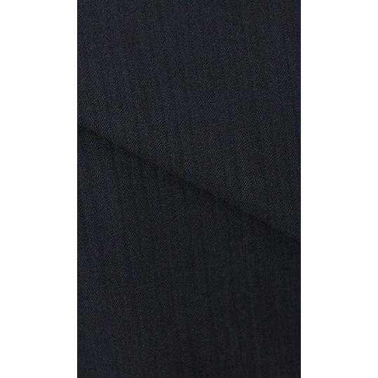 【洋服の青山】ツーパンツ 肩くるしくないスーツ メンズ スリム 春夏用 ネイビー 紺 ストライプ 2ボタン 背抜き センターベント 洗える 大きいサイズの画像