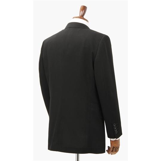 【洋服の青山】盛夏 ブラック系 シングルスタンダードフォーマル【清涼(R)】 REGAL メンズ 礼服 喪服 結婚式 冠婚葬 撥水加工 標準体 長袖 ワンタックの画像