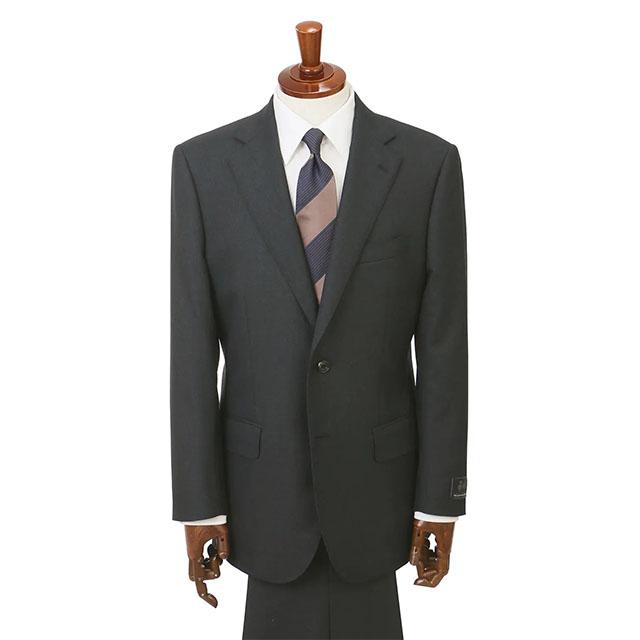 【洋服の青山】【洋服の青山】匠スーツ 日本製 ウール100% プレミアム スーツ メンズ ゆったり 春夏秋冬 グレー 灰色 紺 無地 Super120's 高級 光沢 2ボタンの画像