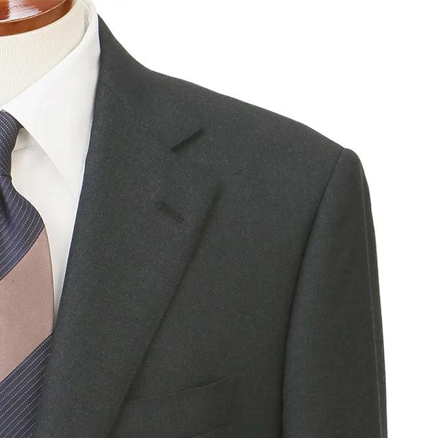 【洋服の青山】【洋服の青山】匠スーツ 日本製 ウール100% プレミアム スーツ メンズ ゆったり 春夏秋冬 グレー 灰色 紺 無地 Super120's 高級 光沢 2ボタンの画像