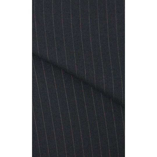 【洋服の青山】2パンツ キングサイズ 大きいサイズ スーツ メンズ 秋冬 ネイビー ストライプ ツーパンツ サイドベンツ ツータック 洗えるの画像
