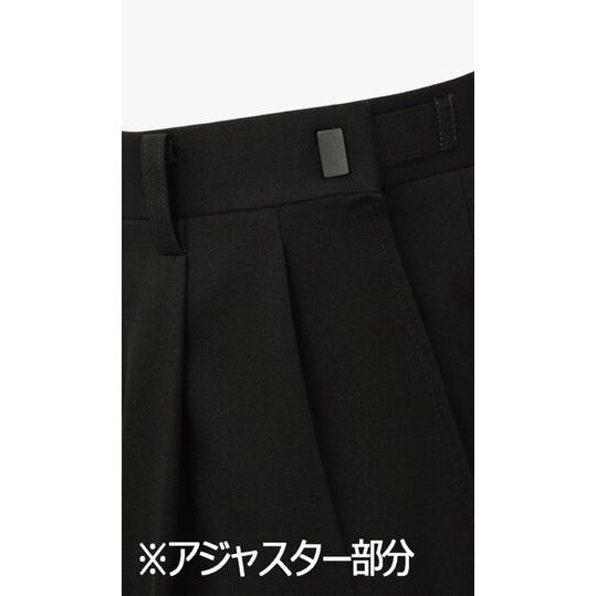 【洋服の青山】2パンツ キングサイズ 大きいサイズ スーツ メンズ 秋冬 ブラック 黒 ストライプ ツーパンツ サイドベンツ ツータック 洗えるの画像