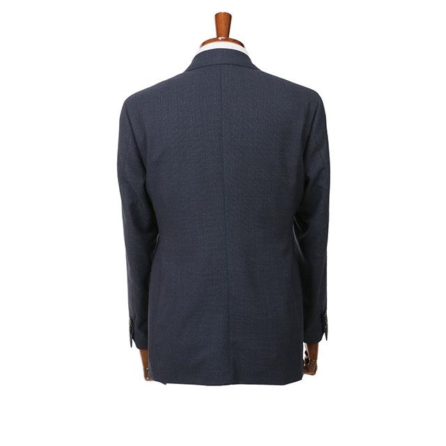 【洋服の青山】ウール100% プレミアム スーツ メンズ スリム 秋冬 ネイビー 紺 マルゾット Marzotto 大きいサイズ 2ボタン シングル ワンタック 総裏 軽量 軽いの画像