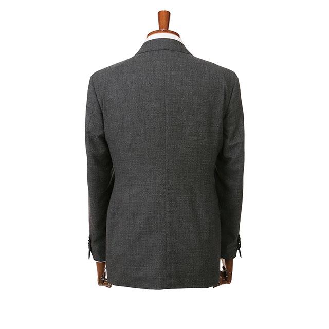 【洋服の青山】ウール100% プレミアム スーツ メンズ スリム 秋冬 グレー 灰色 マルゾット Marzotto 大きいサイズ 2ボタン シングル ワンタック 総裏 軽量 軽いの画像