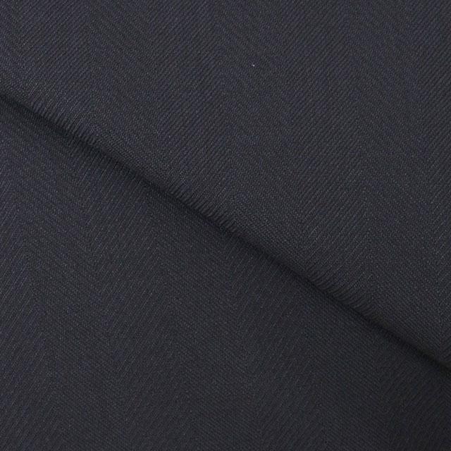 【洋服の青山】ウール100% プレミアム スーツ メンズ スリム 秋冬 ネイビー 紺 ヘリンボーン マルゾット Marzotto 大きいサイズ 2ボタン シングル ワンタックの画像