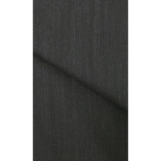【洋服の青山】ウール100% プレミアム スーツ メンズ スリム 秋冬 グレー 灰色 ヘリンボーン マルゾット Marzotto 大きいサイズ 2ボタン シングル ワンタックの画像