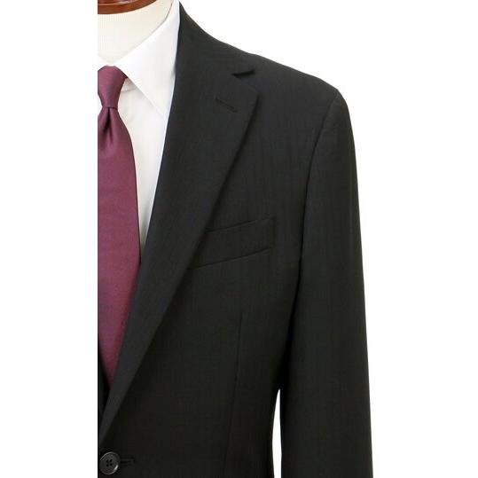 スーツ 上下　ブラック　シャドーストライプ　洋服の青山　未使用　 AOYAMA 【洋服の青山】洗える スーツ ネイビー 紺 ストライプ