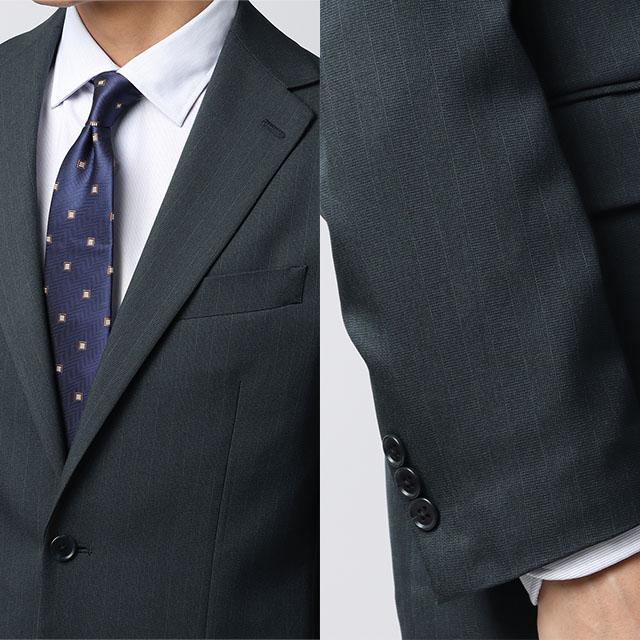 AOYAMA 【洋服の青山】2パンツ スーツ メンズ 春夏 秋冬 ネイビー 紺