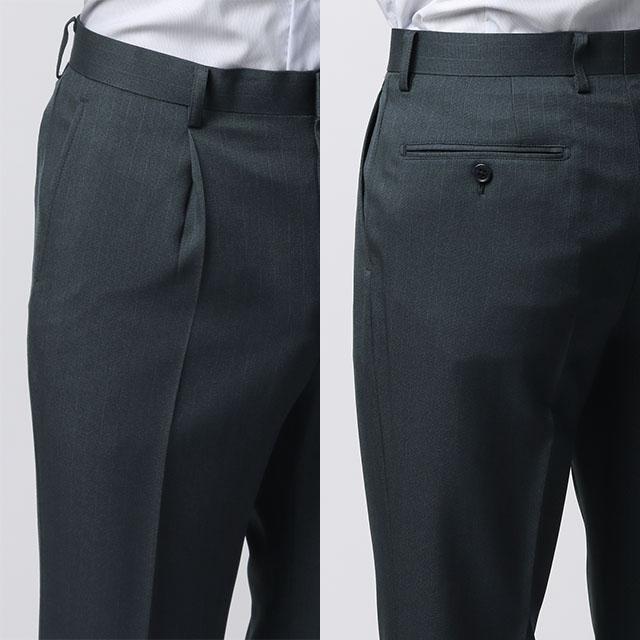 AOYAMA 【洋服の青山】2パンツ スーツ メンズ 春夏 秋冬 ネイビー 紺