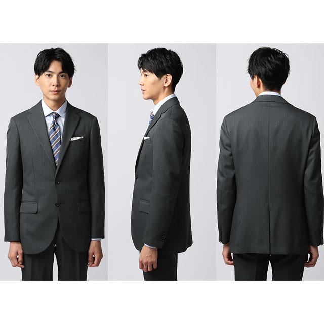 AOYAMA 【洋服の青山】2パンツ スーツ メンズ 春夏 秋冬 グレー 灰色