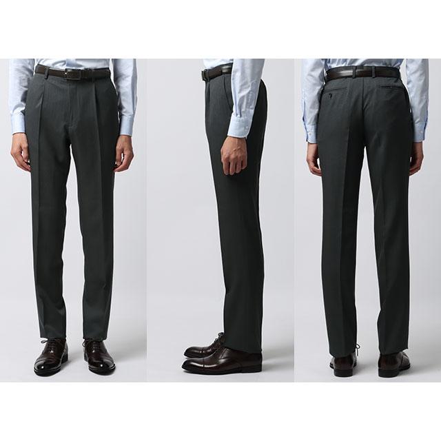 AOYAMA 【洋服の青山】2パンツ スーツ メンズ 春夏 秋冬 グレー 灰色