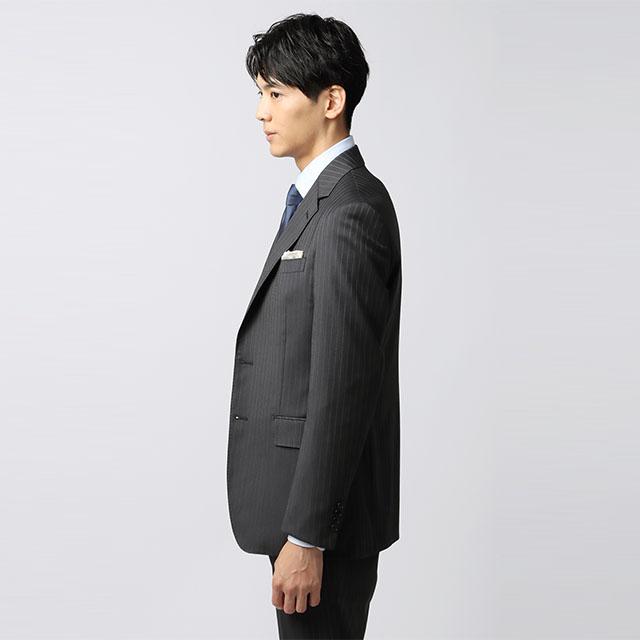 AOYAMA 【洋服の青山】3ピース スーツ メンズ スリム 秋冬 グレー 灰色
