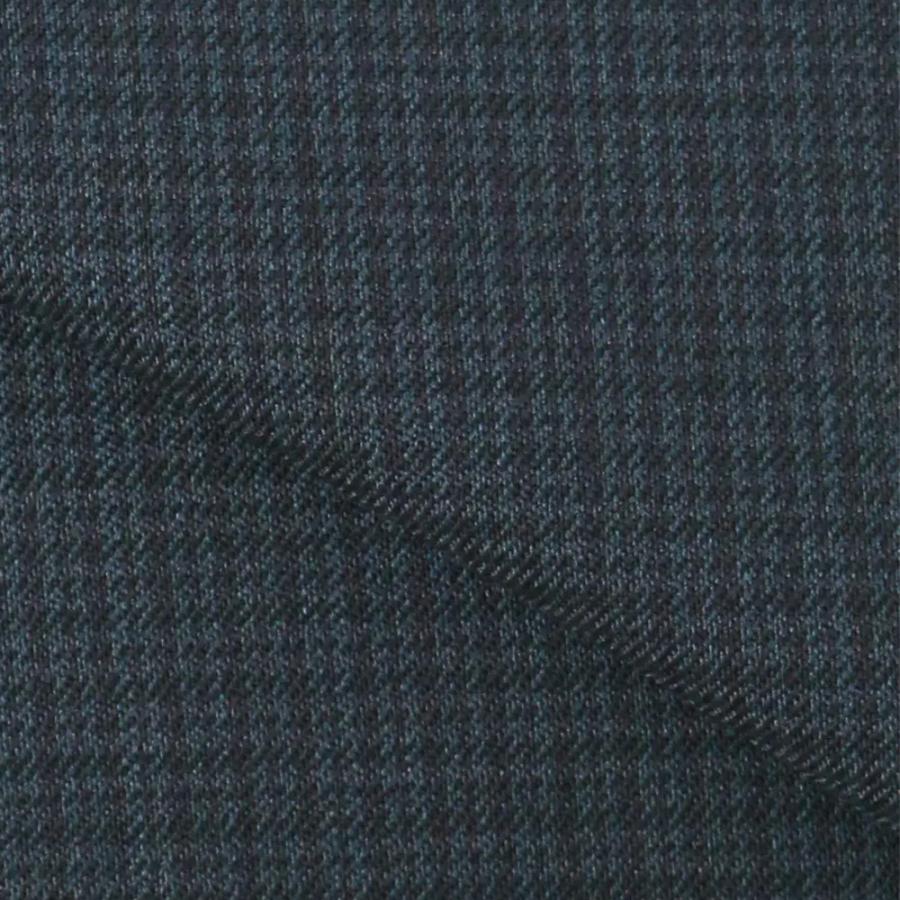 【洋服の青山】洗える スーツ メンズ スリム 秋冬 ネイビー 紺色 チェック ウール50% 2ボタン 総裏 センターベント ノータックウォッシャブル ストレッチの画像