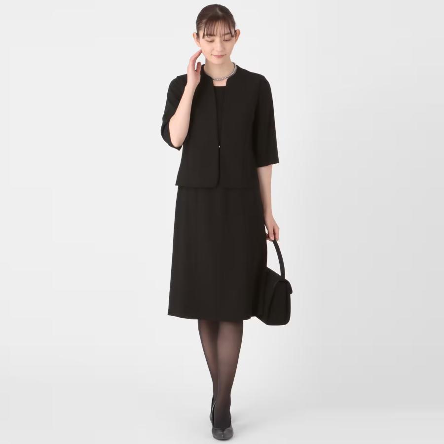 AOYAMA 【洋服の青山】ブラックフォーマルスーツ ワンピース 喪服