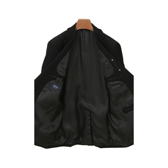 【洋服の青山】スリーシーズン用 ブラック系 プレミアムスタイリッシュフォーマル【シングル】 HILTONの画像
