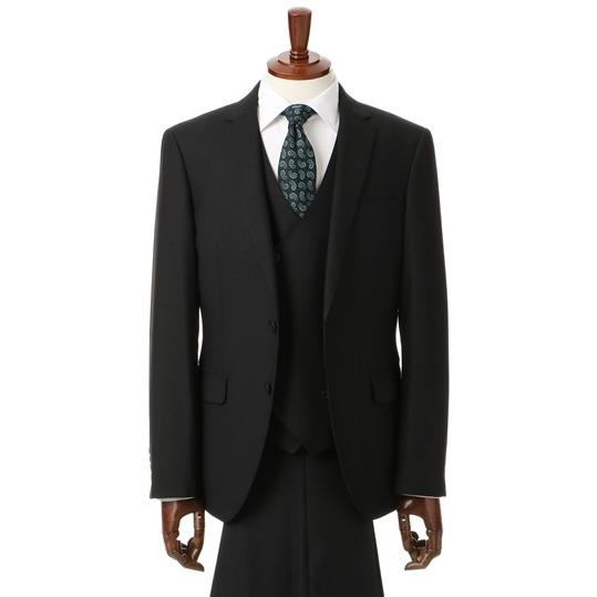 秋冬用 ブラック系 スタイリッシュスーツ スリーピース Moda Ritorno 洋服の青山plus 通販 Paypayモール