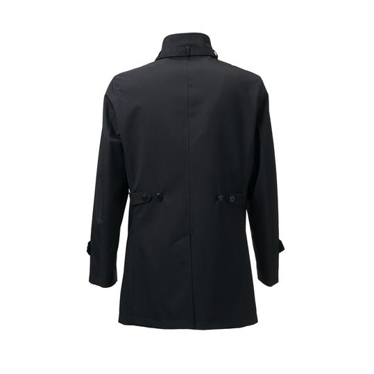 メンズ ビジネスコート 洋服の青山 【美品】 AOYAMA 【洋服の青山】メンズ コート ブラック 黒 無地 ロング