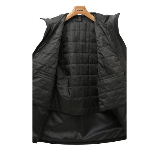 AOYAMA 【洋服の青山】秋冬 ブラック系 スタイリッシュフードコート