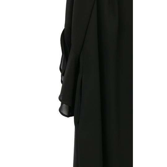 【新品】ノーリーズ フリル袖 コクーン ワンピース オケージョン フォーマル 紺 NOLLEY'S - 【新品】ノーリーズ フリル袖 コクーン ワンピース