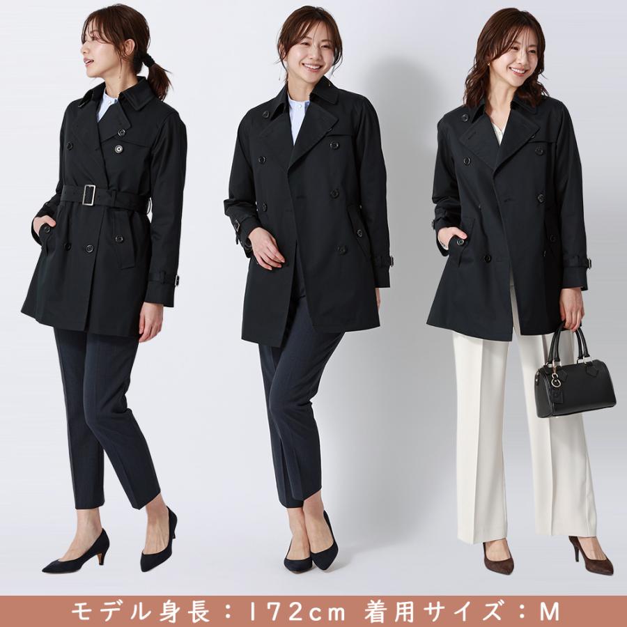 AOYAMA 【洋服の青山】ライナー付き ダブルトレンチコート レディース