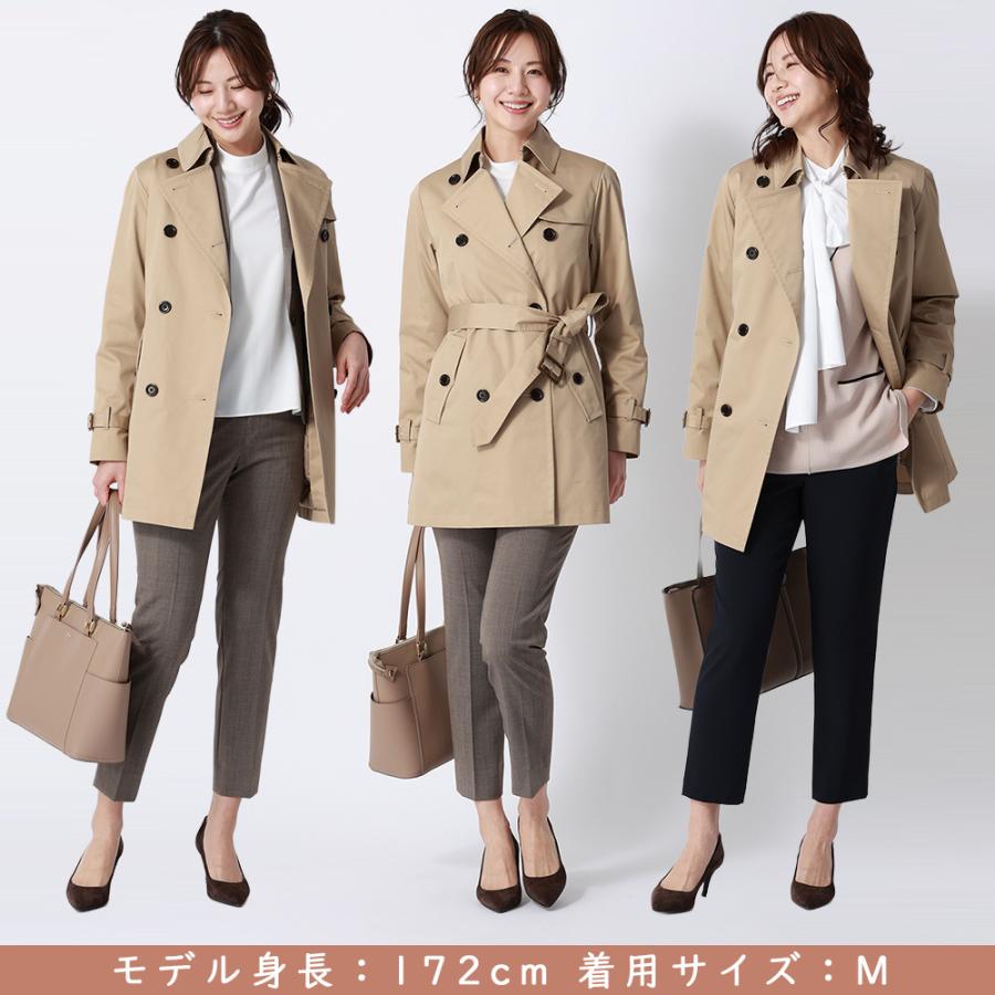 AOYAMA 【洋服の青山】ライナー付き ダブルトレンチコート レディース