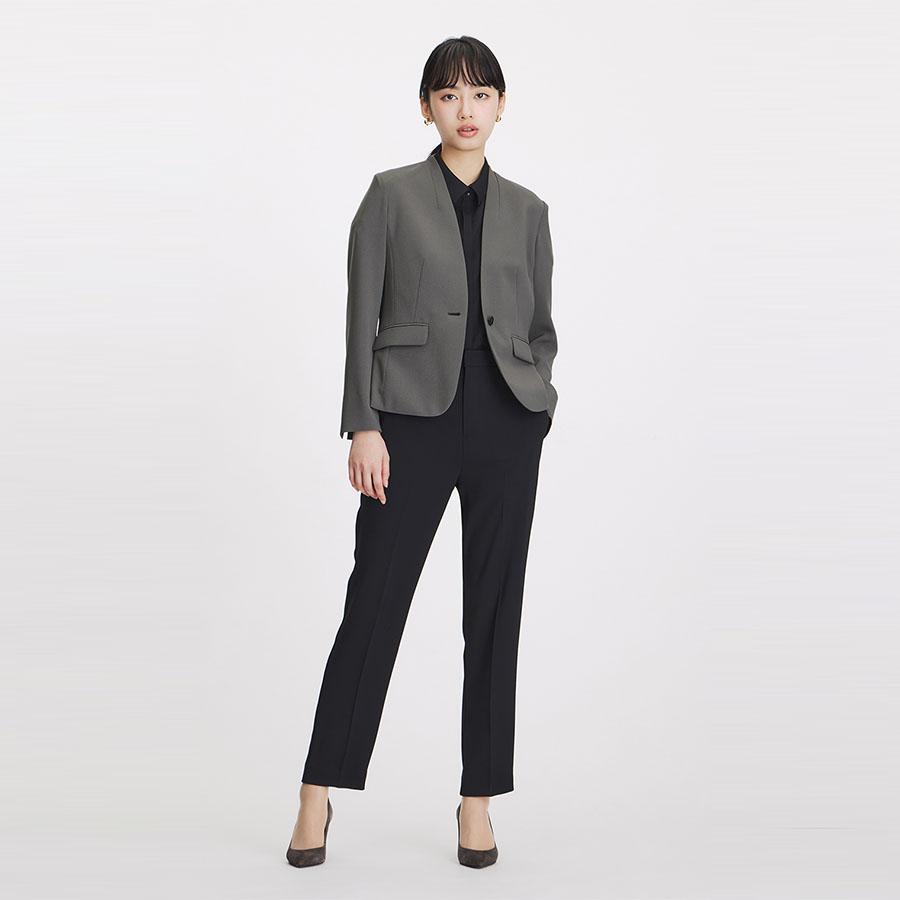 AOYAMA 【洋服の青山】涼しい Vカラージャケット レディース 盛夏