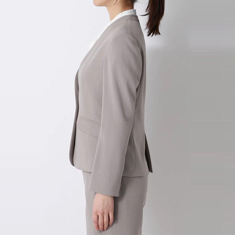 AOYAMA 【洋服の青山】涼しい Vカラージャケット レディース 盛夏