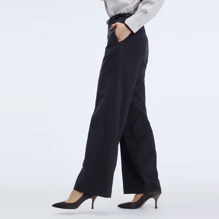 AOYAMA 【洋服の青山】美ジ楽スーツ 裾上げ済み ワイドパンツ 単品