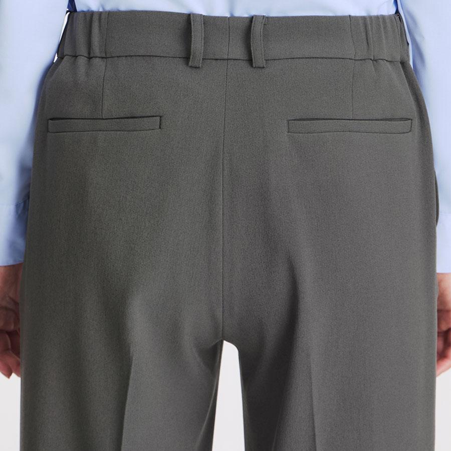 AOYAMA 【洋服の青山】涼しい 裾上げ済み ワイドパンツ レディース