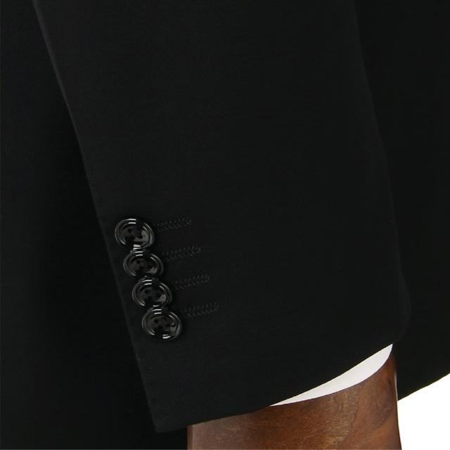 【洋服の青山】ブラックフォーマル メンズ スリーシーズン ブラックスーツ A体 標準型 背広 男性 紳士服 礼服 高級 葬式 喪服 法事 冠婚葬祭 葬儀 結婚式 披露宴の画像