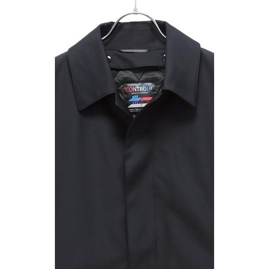 AOYAMA 【洋服の青山】スリーシーズン ネイビー 紺 ステンカラーコート