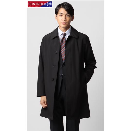 AOYAMA 【洋服の青山】メンズ コート ブラック 黒 ステンカラー AOYAMA 【洋服の青山】メンズ コート ブラック 黒 ステンカラー