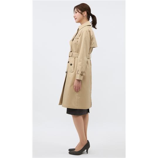 AOYAMA 【洋服の青山】ロング丈 ダブルトレンチコート AOYAMA 【洋服の青山】ロング丈 ダブルトレンチコート