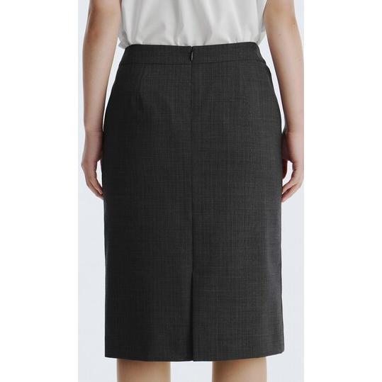 美品 90年代Yohji Yamamoto グレー ストライプ タイトスカート RY/ STRIPE TRIANGLE FRONT STITCH SKIRT(XS Grey): Y's｜THE SHOP