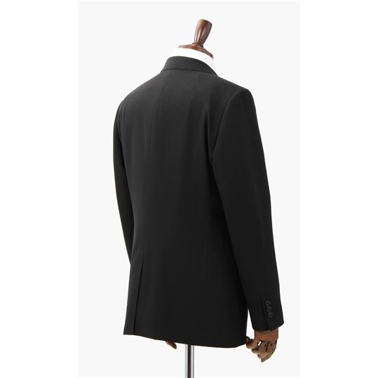 【洋服の青山】スリーシーズン ブラック系 【シングル】スタンダードブラックフォーマル CHRISTIAN ORANI BLACK LABEL メンズ ストレッチ 礼服 喪服の画像