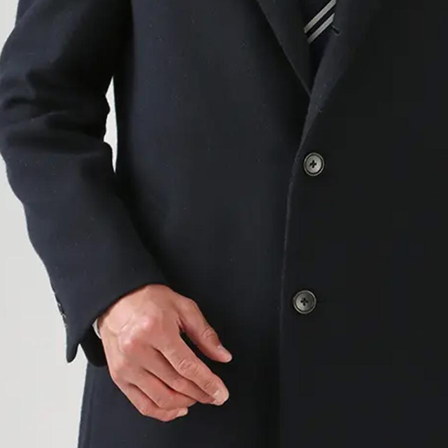 AOYAMA 【洋服の青山】メンズ チェスターコート ネイビー 紺 シングル
