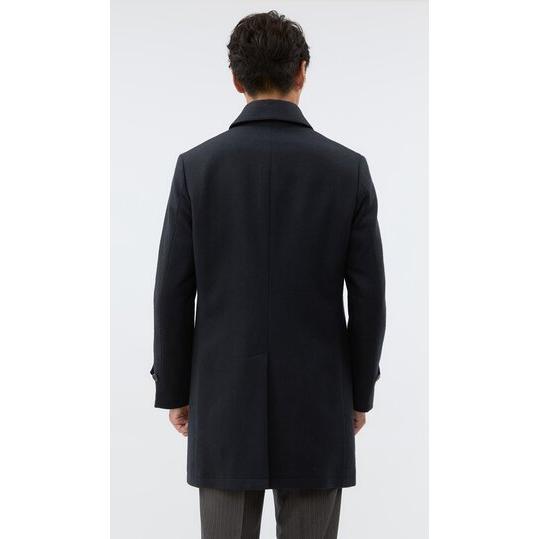 AOYAMA 【洋服の青山】メンズ コート ステンカラー ネイビー 紺 長袖