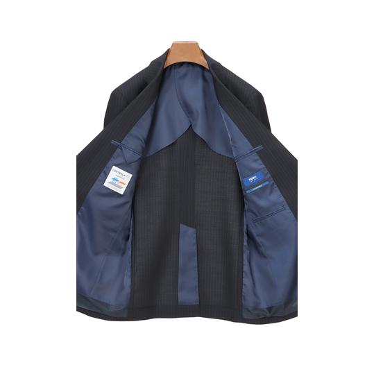 AOYAMA 【洋服の青山】オールシーズン用 ネイビー系 スタイリッシュ