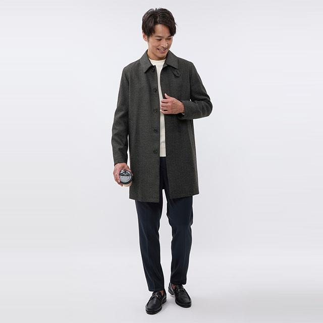 AOYAMA 【洋服の青山】裾上げ済み スラックス メンズ スリム 秋冬
