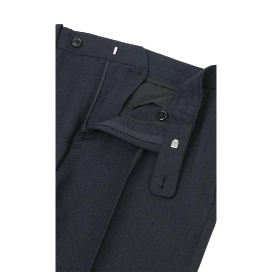 AOYAMA 【洋服の青山】スラックス メンズ スリム 秋冬用 ネイビー